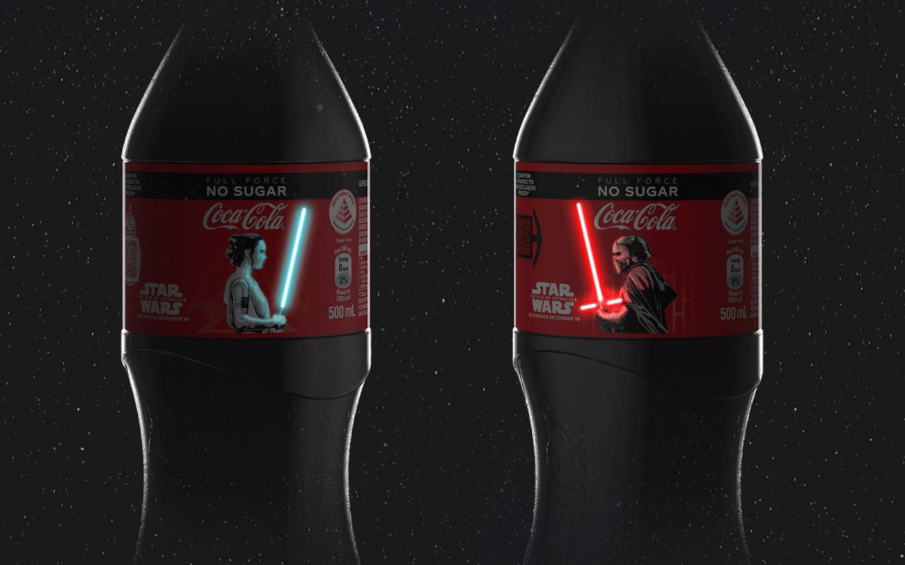 These Star Wars Themed Coca Cola Bottles Use Oled S For Lightsabers Tweaktown