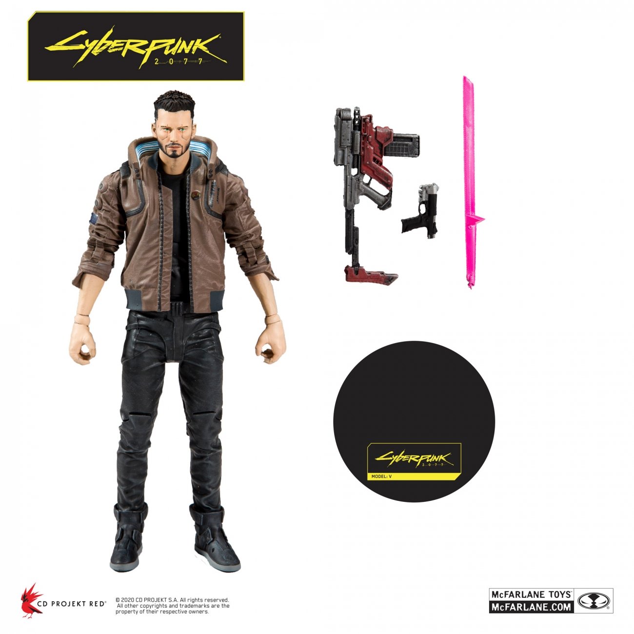 McFarlane Toys Cyberpunk 2077 Johnny Silverhand Action Figure 2020 for sale online 