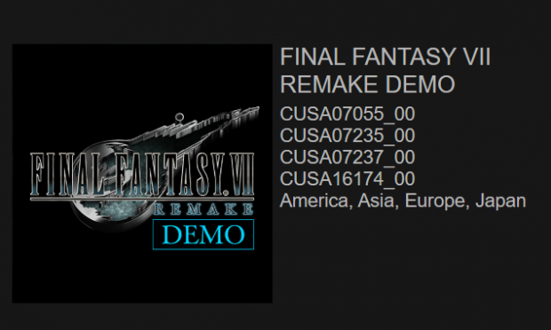 final fantasy vii remake demo