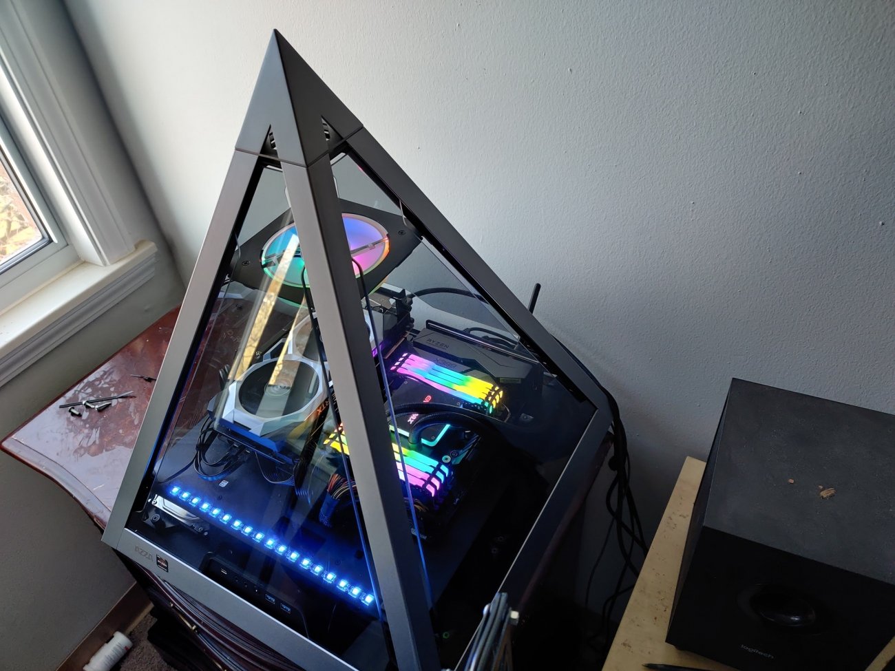 Check out this PC built glass pyramid