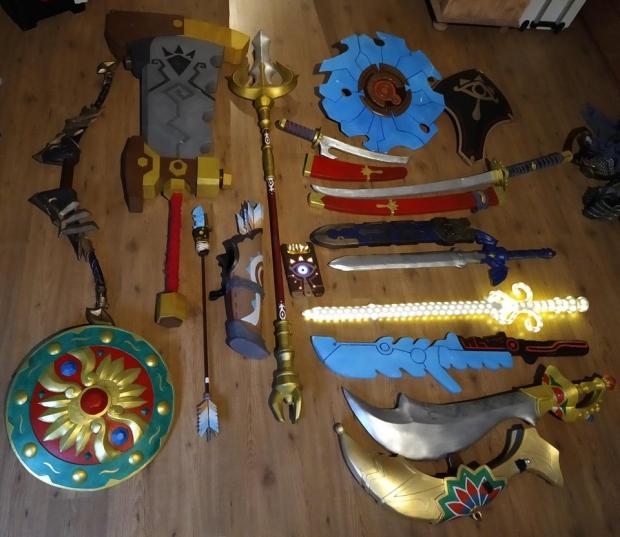 A life-size Zelda: Breath of the Wild weapons stockpile has been made | TweakTown.com