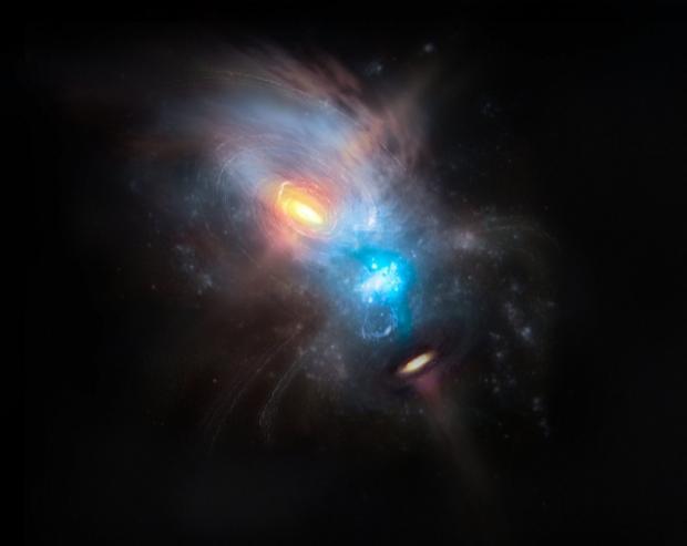 Astronomers Caught Two Supermassive Black Holes Merging On Camera 8322