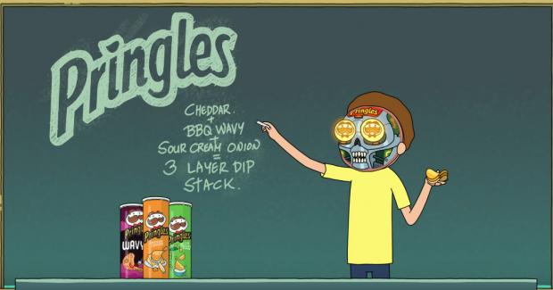 Rick and Morty get stuck in a hilarious Pringles advertisement | TweakTown.com