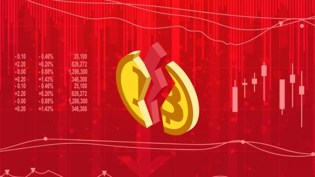 Open enlarged image Bitcoin slides 40% -- worst sell-off in crypto history is happening