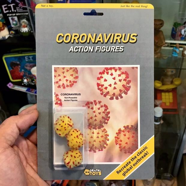 Open enlarged image Did you know there's coronavirus action figures? Well, you do now!
