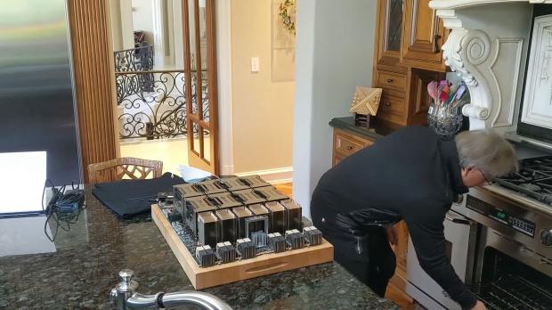Open enlarged image NVIDIA CEO literally pulls next-gen Ampere GPU from his personal oven