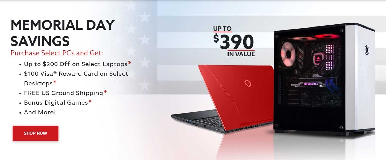 memorial day sale pc