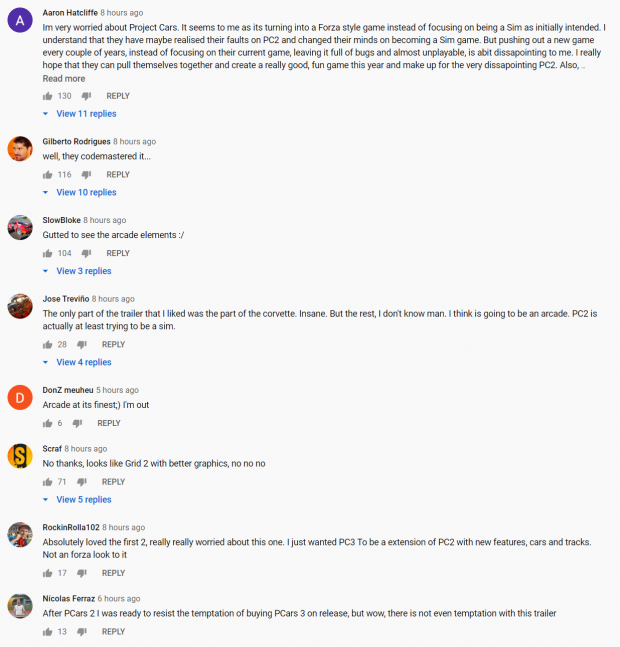 The Project CARS 3 announce trailer has fans of the franchise divided 03