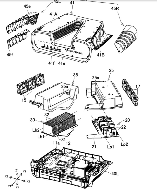 PlayStation 5 dev kit cooling system: vapor chamber, 6 fans being used 04