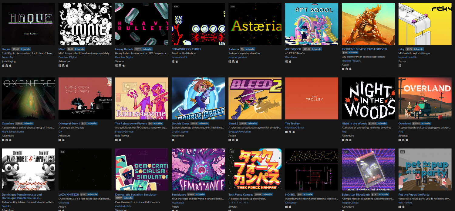 Itch.io launches huge indie games bundle to raise money for