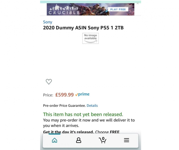 Amazon ps5 leaked clearance price