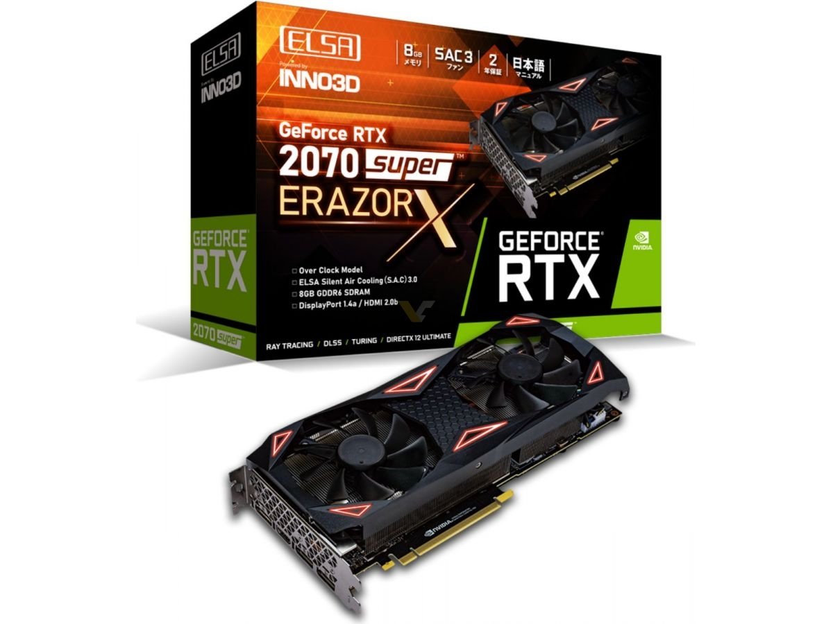 ELSA unveils new GeForce RTX 2070 SUPER Erazor X, S.A.C models 