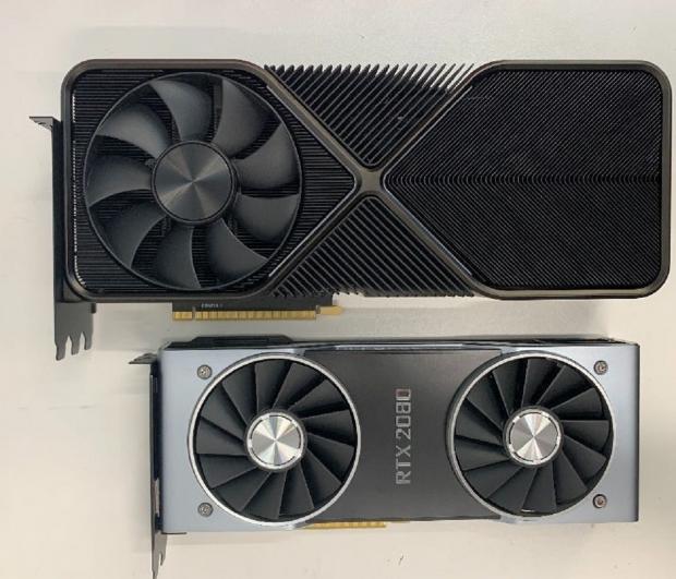 Open enlarged image NVIDIA's next-gen Ampere GeForce RTX 3090 is a triple-slot BEAST!