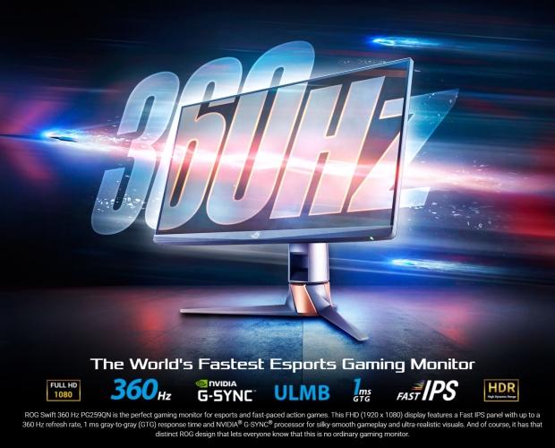 Asus ROG Swift PG259QN 360HZ 24 - Monitor para eSports