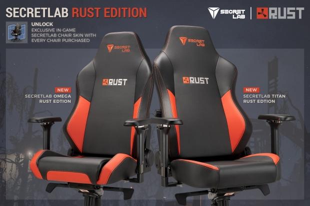 Secretlab announces official Rust Edition chair, also an in-game chair