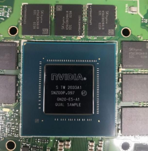 Open enlarged image GeForce RTX 3070 mobile GPU spotted, desktop RTX 2080 Ti perf offered