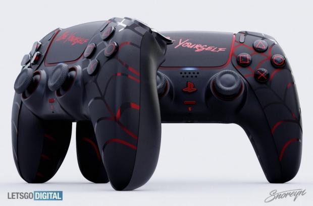 Custom Spiderman Themed Playstation 4 PS4 Dualshock 4 Controller 