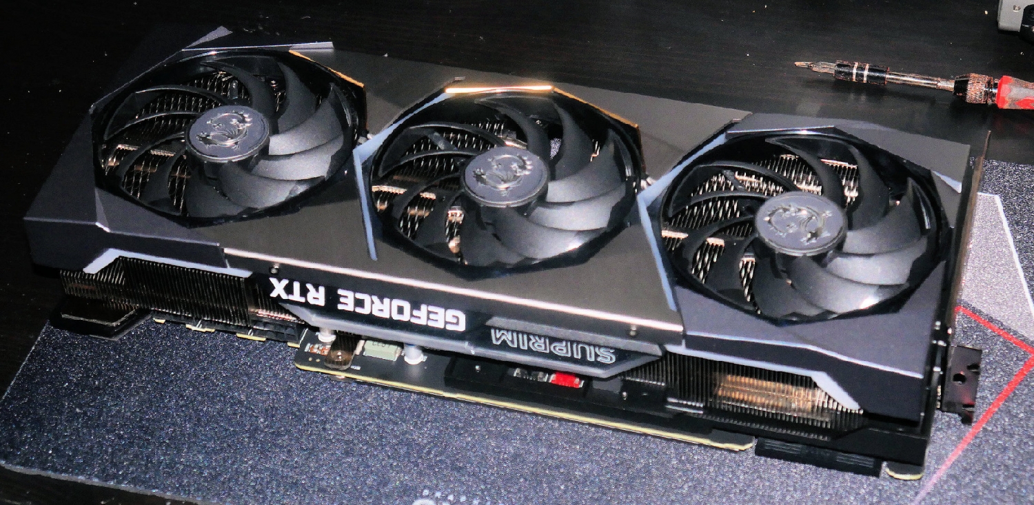 This is the new MSI GeForce RTX 3090 SUPRIM X graphics card 