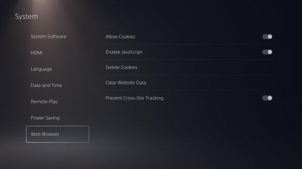 The PS5 does have a web browser, but you can't really access it 11