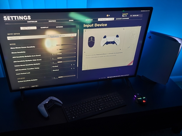 Play call of duty with mouse and store keyboard on ps4