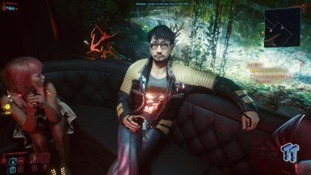 Cyberpunk 2077 Hideo Kojima cameo and Death Stranding Easter egg