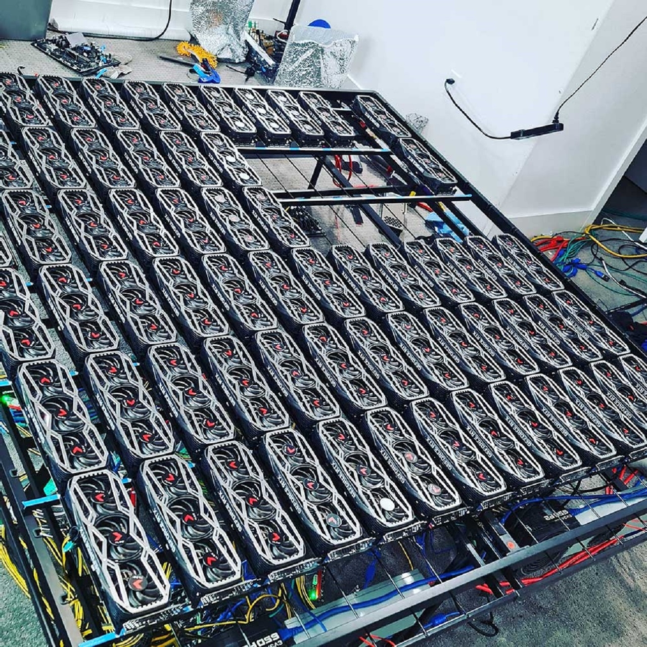 This 78 x GeForce RTX 3080 crypto mining rig makes 128,000 per year