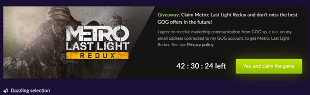 Metro Last Light is free on GOG.com right now 35 Metro Last Light is free on GOG.com right now 35