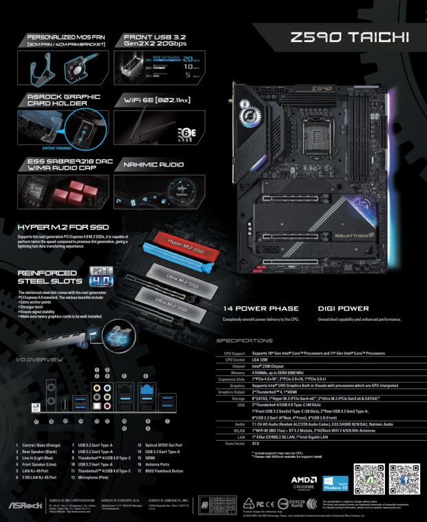 ASRock's new Z590 Taichi motherboard has 'Lightning Gaming Ports' 03 ASRock's new Z590 Taichi motherboard has 'Lightning Gaming Ports' 03
