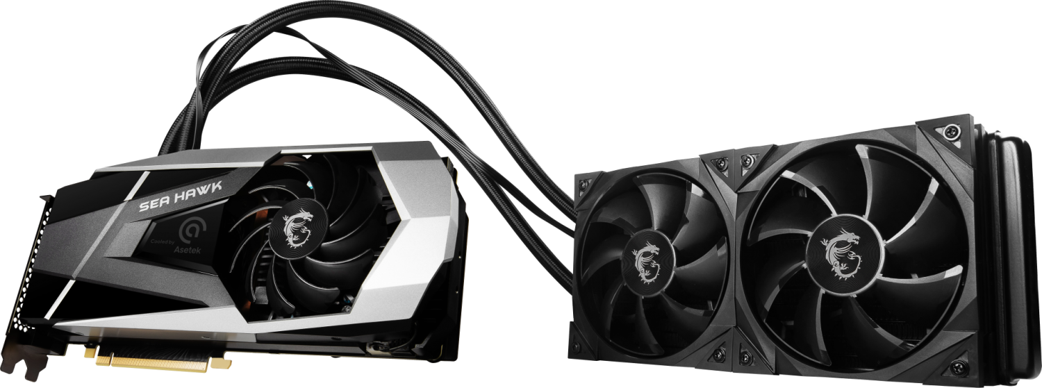 MSI unveils water-cooled GeForce RTX 30 series SEA HAWK graphics cards