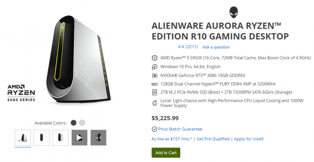 Alienware announces Aurora Ryzen Edition R10 gaming desktop PC 01 Alienware announces Aurora Ryzen Edition R10 gaming desktop PC 01