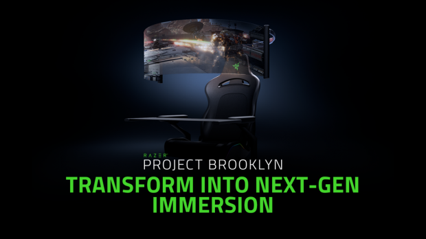 Open enlarged image Razer's new gaming chair wraps you inside of 60-inch rollable OLED