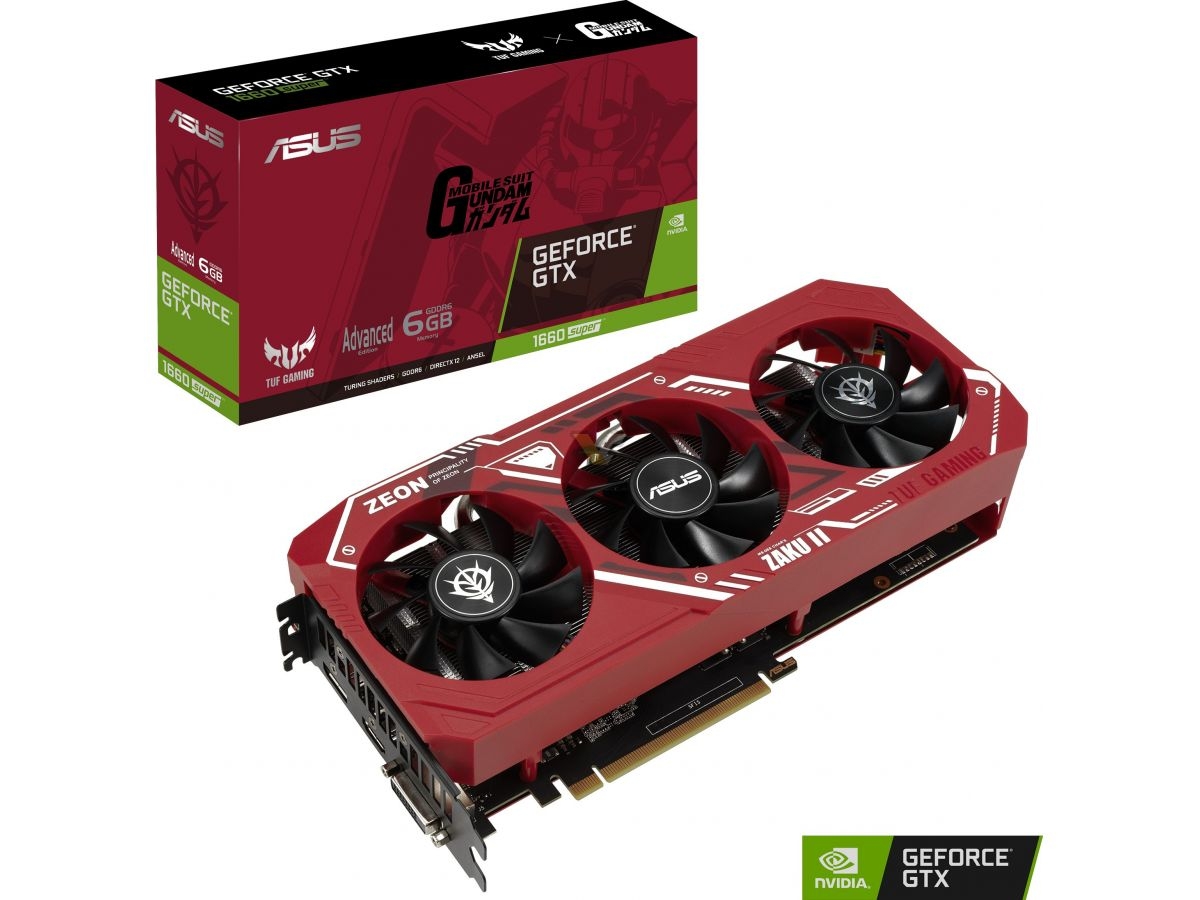 ASUS reveals funky new GeForce GTX 1660 SUPER ZAKU II Edition card