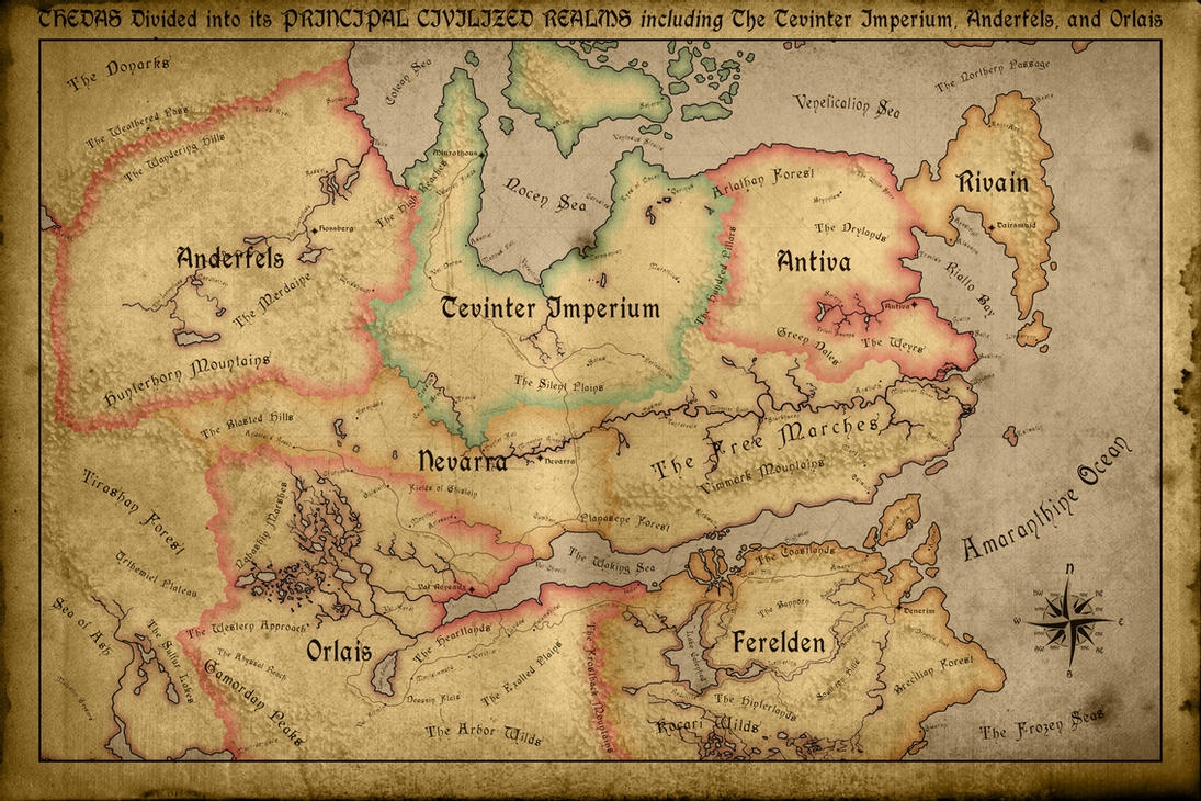 Dragon Age: Inquisition World Map