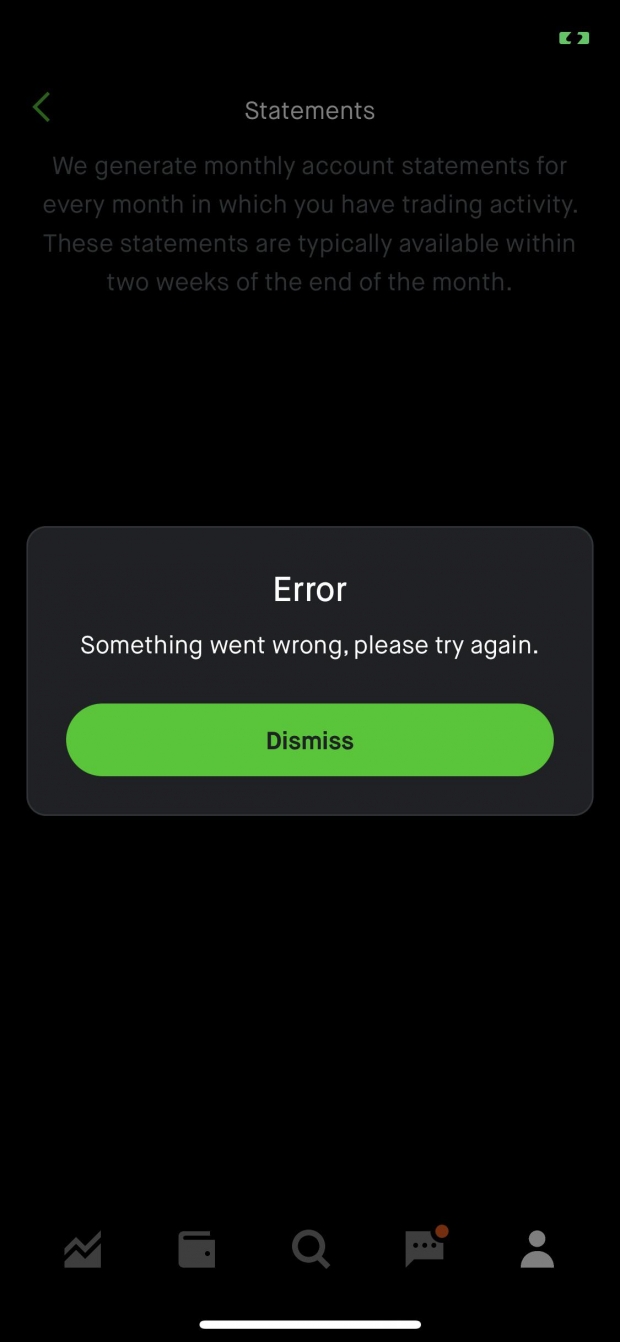 Robinhood blocks users from their statements, needed to change brokers 05