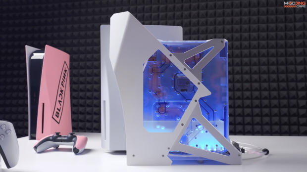 PS5 gets frosty in new custom water-cooled build