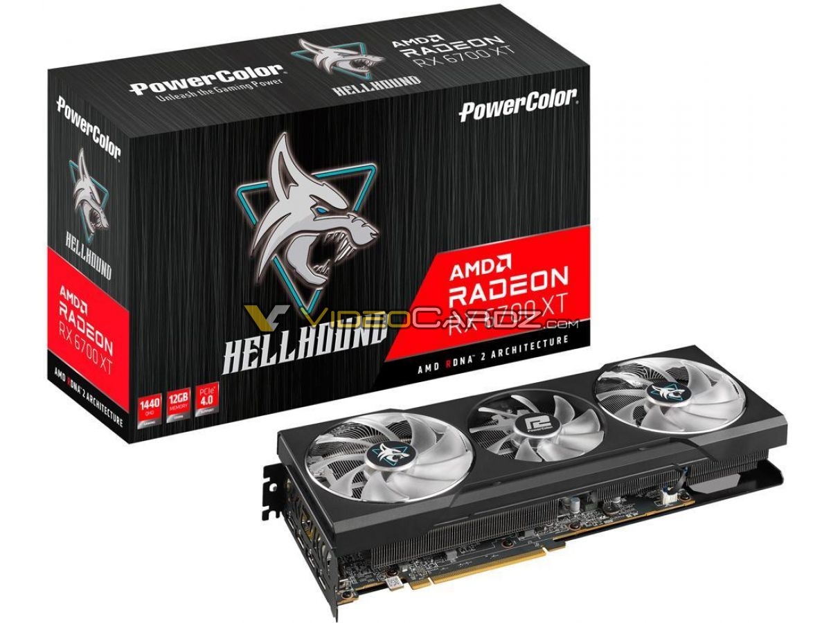 PowerColor Radeon RX 6700 XT HELLHOUND graphics card teased