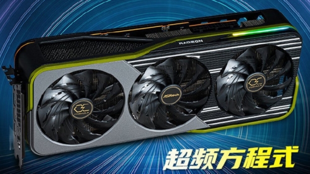 Open enlarged image ASRock Radeon RX 6900 XT OC Formula graphics card teased