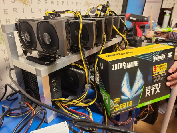 7 x NVIDIA GeForce RTX 3060s working in GPU mining rig together fine 02 | TweakTown.com