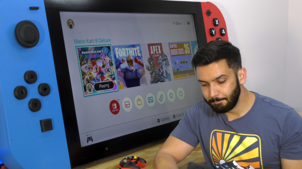 Nintendo Switch gigante com tela 4K e 30 kg é desenvolvido por r