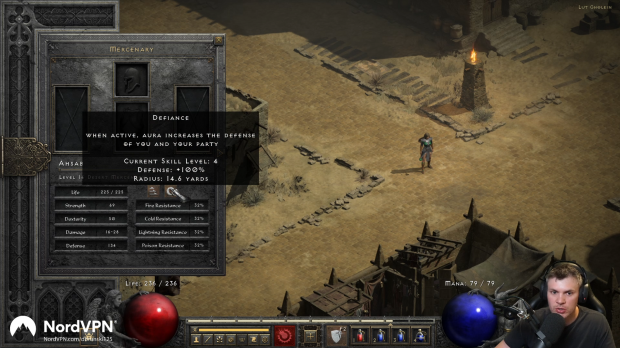 diablo 2 mercenary holy freeze aura