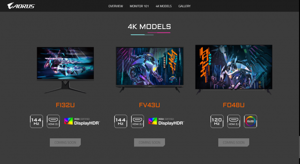 AORUS FO48U: 48-inch 4K 120Hz OLED gaming monitor with HDMI 2.1 tech 03 | TweakTown.com