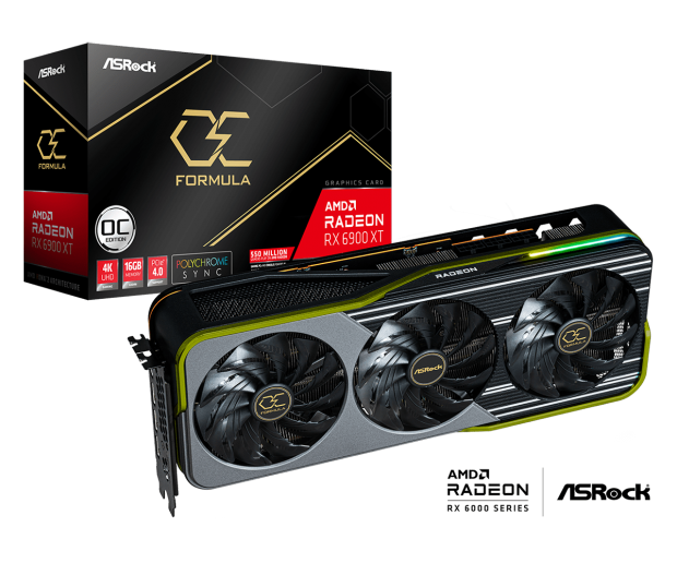 Open enlarged image ASRock debuts new Radeon RX 6900 XT OC Formula graphics card