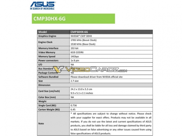 ASUS CMP 30HX mining GPU spotted, packs RGB lighting for max crypto 05 | TweakTown.com