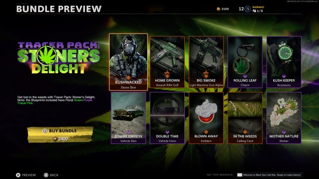 Open enlarged image Activision rides high: 'Stoner's Delight' DLC in Call of Duty on 4/20