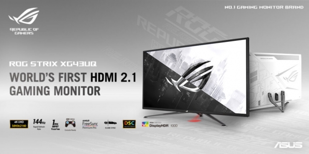 ASUS announces ROG Strix XG43UQ launches in May: HDMI 2.1 @ 4K 120Hz