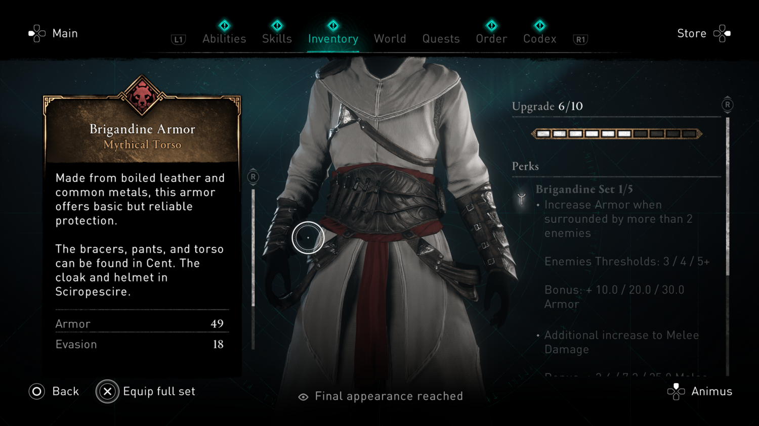 Assassins Creed 2 - Armor of Altair - Coolest suits of armor