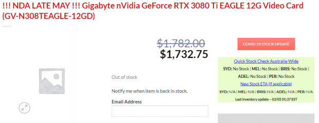 NVIDIA's new GeForce RTX 3080 Ti listed at $1300 to $2250 online 08