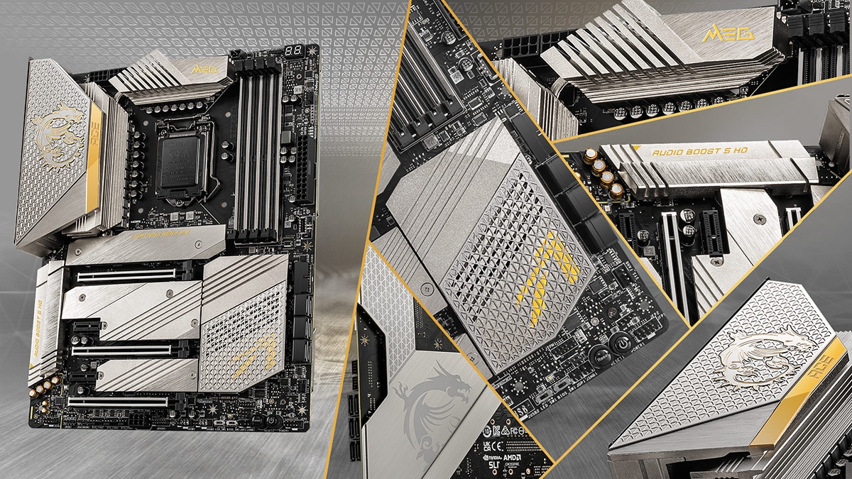 MSI MEG Z590 ACE Gold Edition has 24K gold heat sink, just MSI MEG Z590 ACE Gold Edition has 24K gold heat sink, just