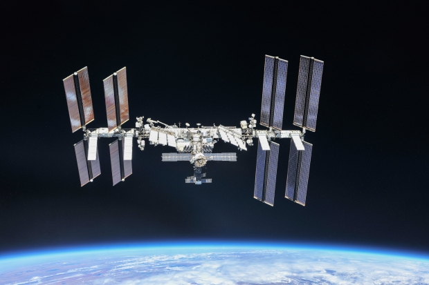 Space junk collided with a robotic arm on the ISS causing a hole