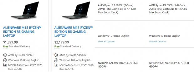Dell busted gimping GeForce RTX 3070 in Alienware m15 R5 gaming laptop 05